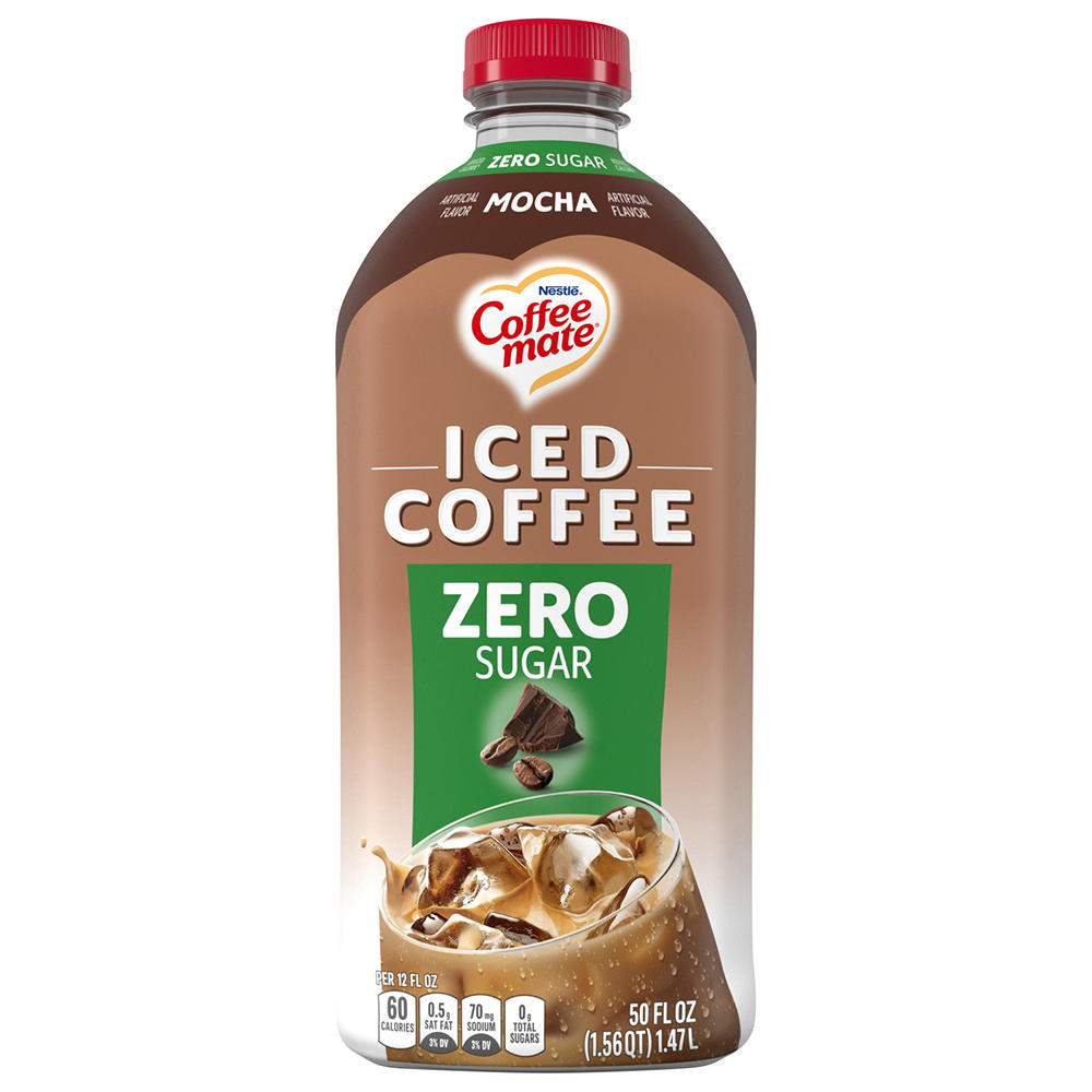 Nestle Coffee Mate Zero Sugar Iced Coffee - Mocha, 50 oz