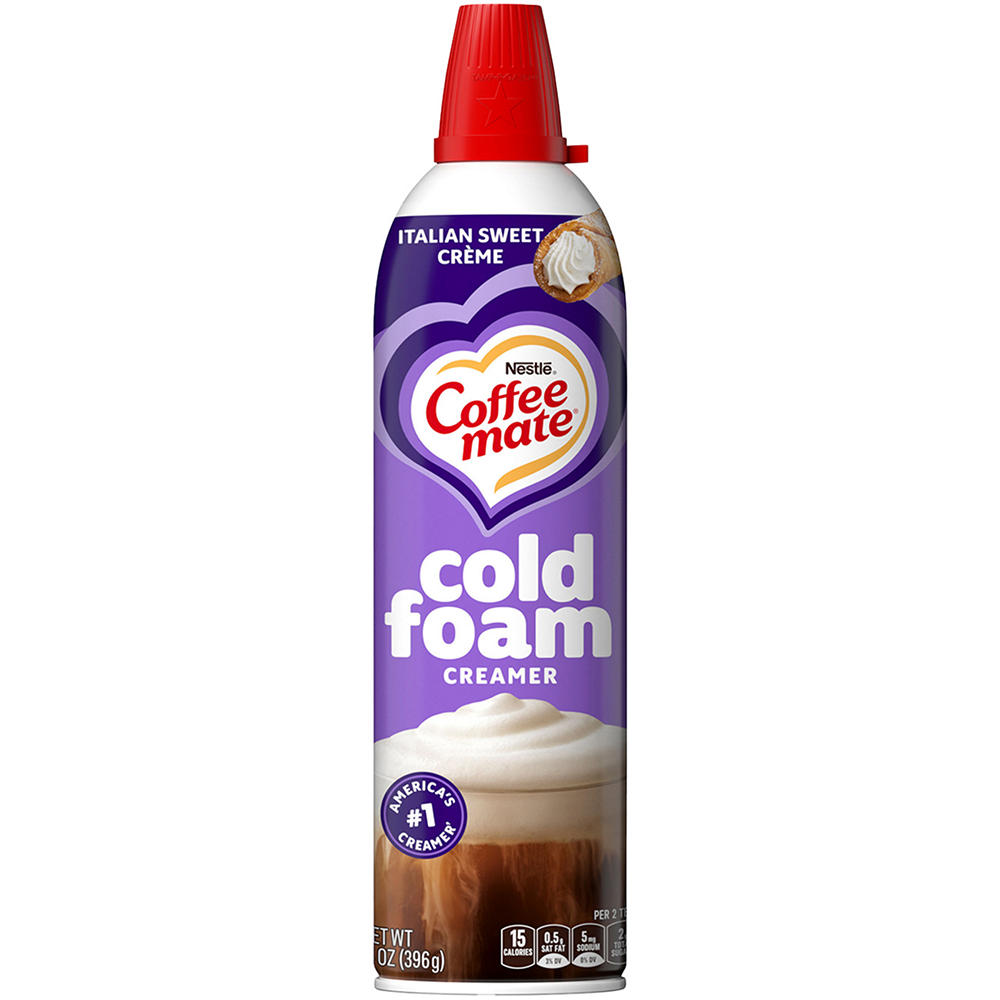 Nestle Coffee Mate Cold Foam Creamer - Italian Sweet Creme, 14 oz