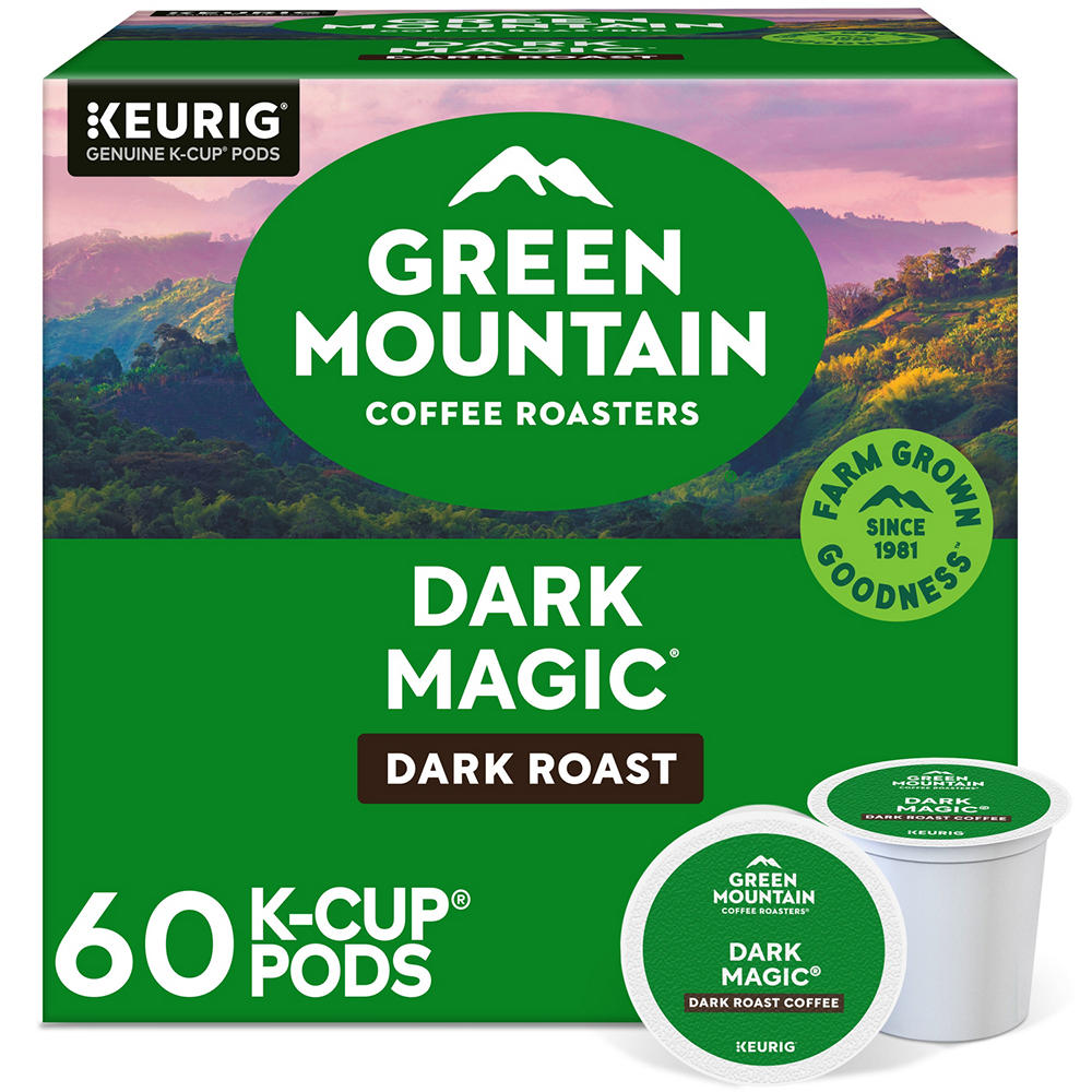 Green Mountain Coffee Dark Magic Dark Roast Single Serve Coffee K Cups, 60 ct