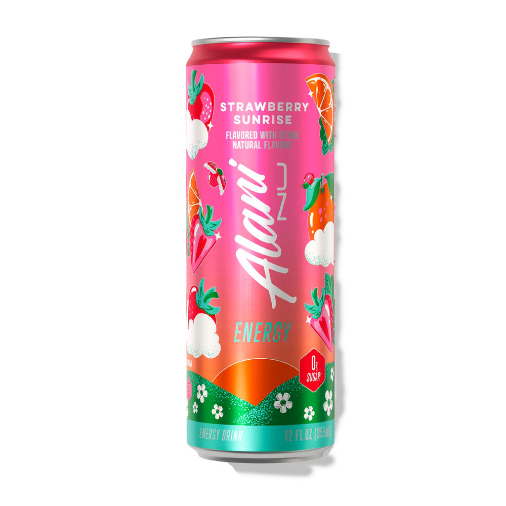 Alani Nu Zero Sugar Energy Drink - Strawberry Sunrise, 12 oz