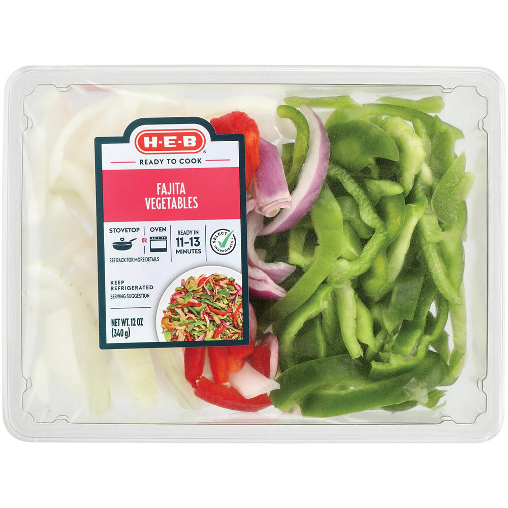 H-E-B Side Solutions - Fajita Vegetables, 12 oz