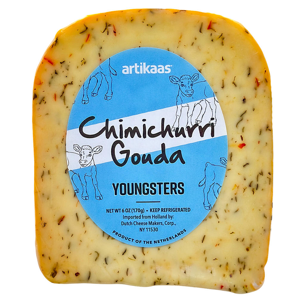artikaas Chimichurri Gouda Youngsters Cheese, 6 oz