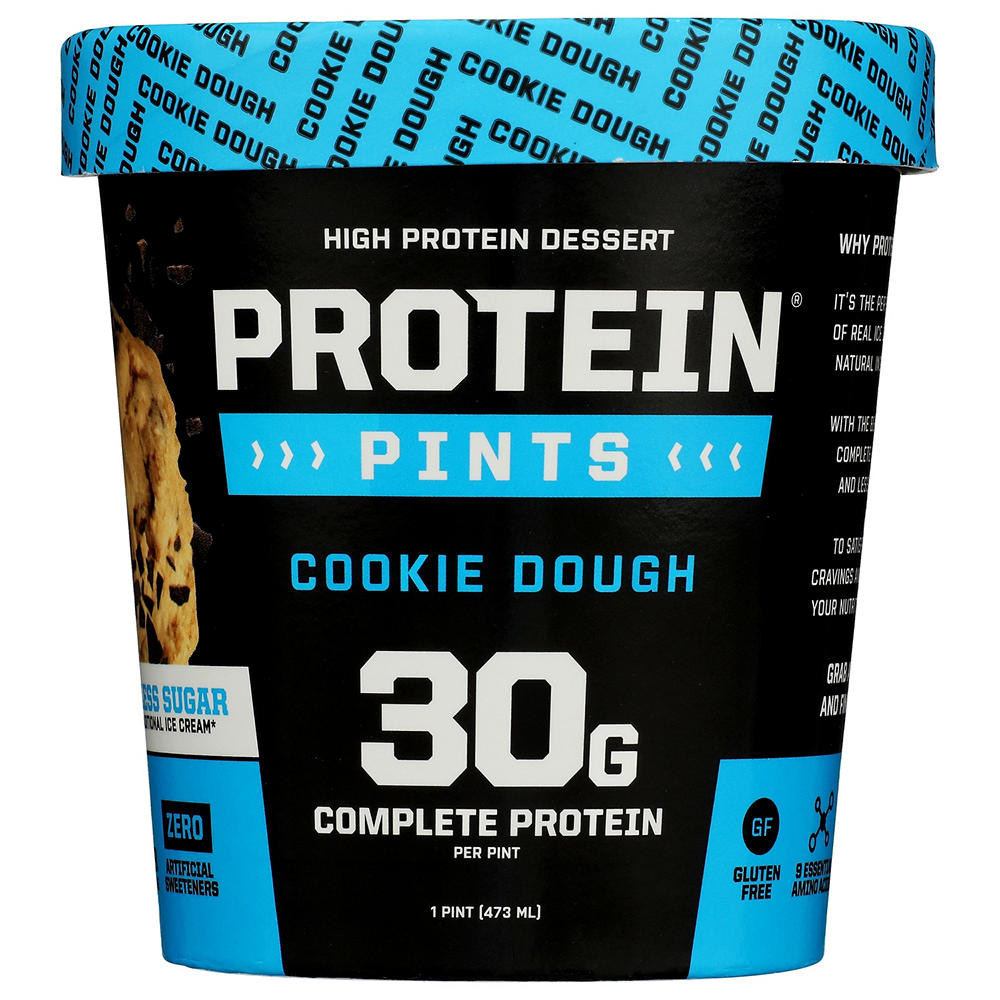 Protein Pints 30g Protein Cookie Dough Ice Cream, 1 pt