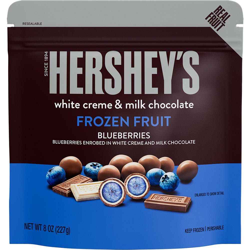 Hershey's White Creme & Milk Chocolate Frozen Blueberries, 8 oz