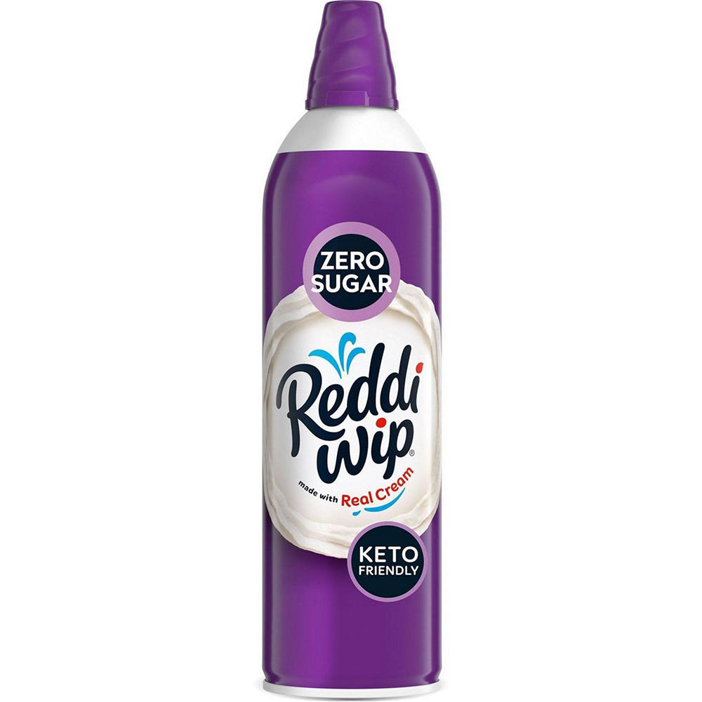 Reddi Wip Zero Sugar Keto Friendly Whipped Topping Made with Real Cream, 13 oz