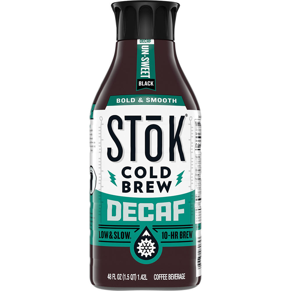 SToK Un-Sweet Decaf Cold Brew Coffee, 48 oz