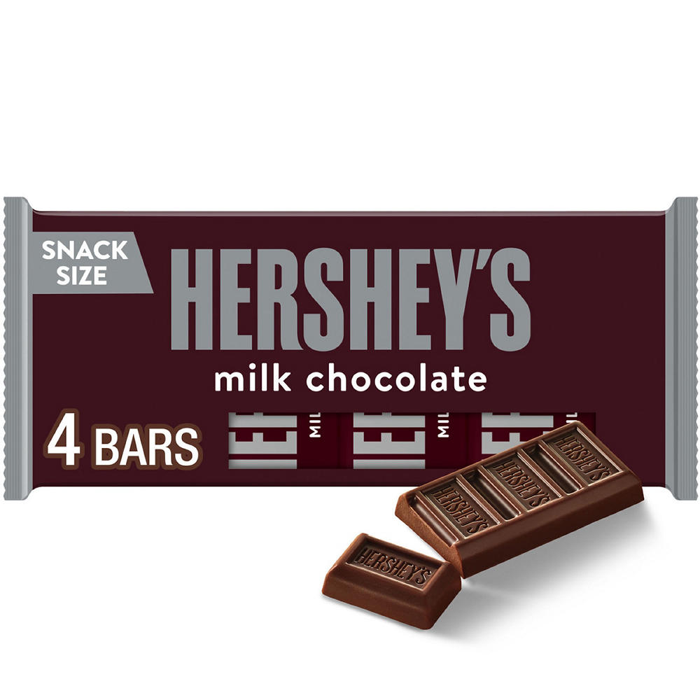 Hershey's Milk Chocolate Snack Size Bars, 4 pk, 1.8 oz