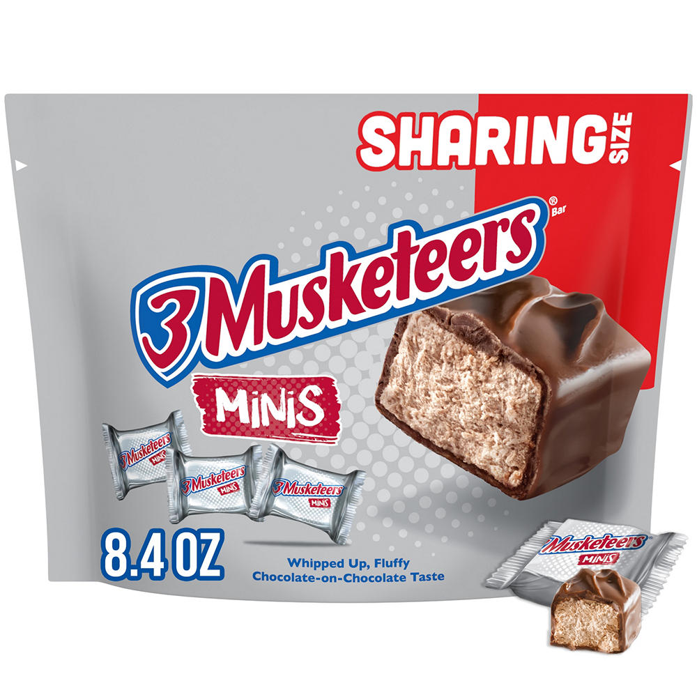 3 Musketeers Minis Milk Chocolate Candy Bars - Sharing Size, 8.4 oz