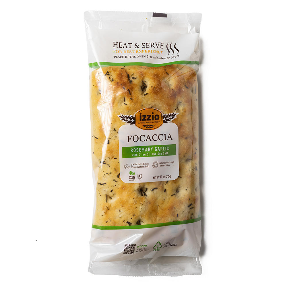 izzio Artisan Bakery Rosemary Garlic Focaccia, 11 oz
