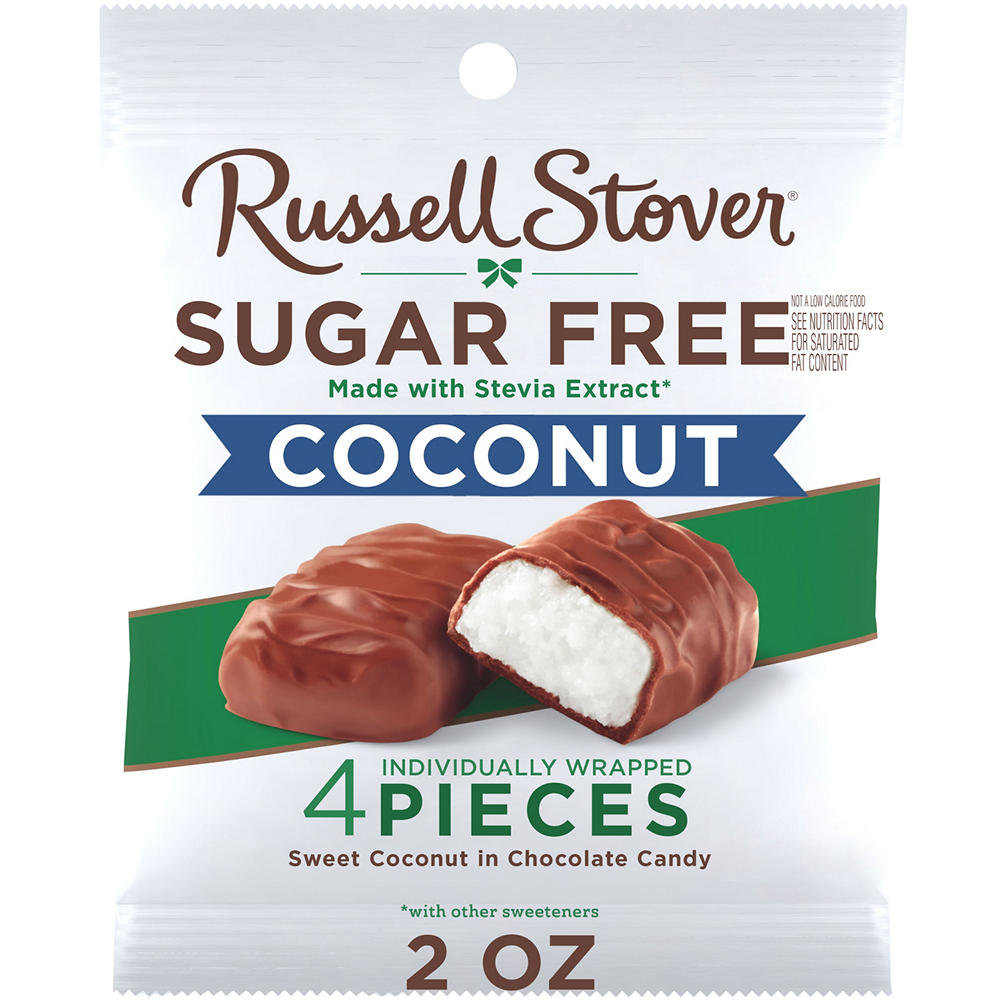 Russell Stover Sugar Free Coconut in Chocolate Candy, 2 oz