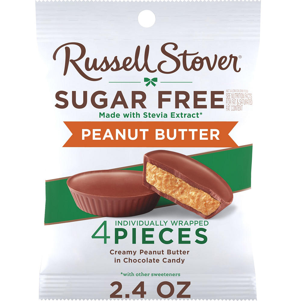 Russell Stover Sugar Free Peanut Butter Chocolate Candy, 2.4 oz