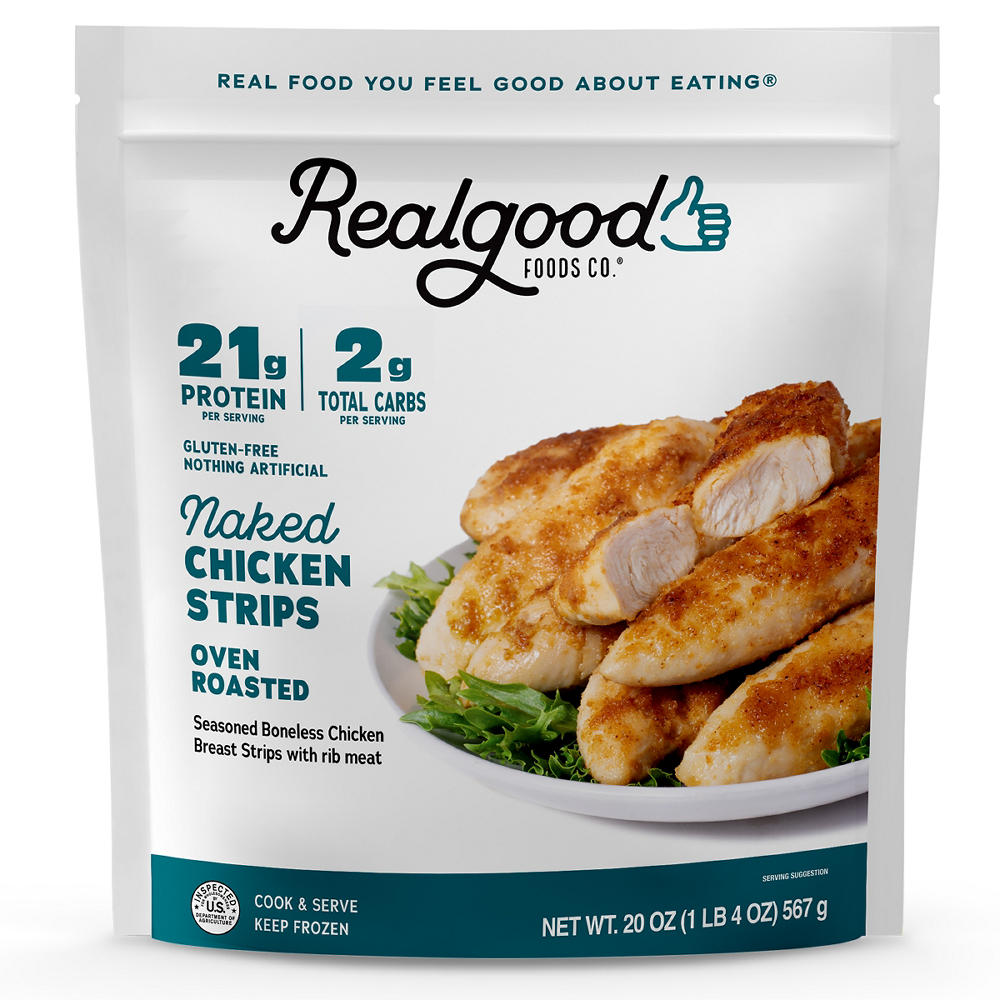 Real Good Foods Co. Frozen Oven Roasted Chicken Strips, 20 oz