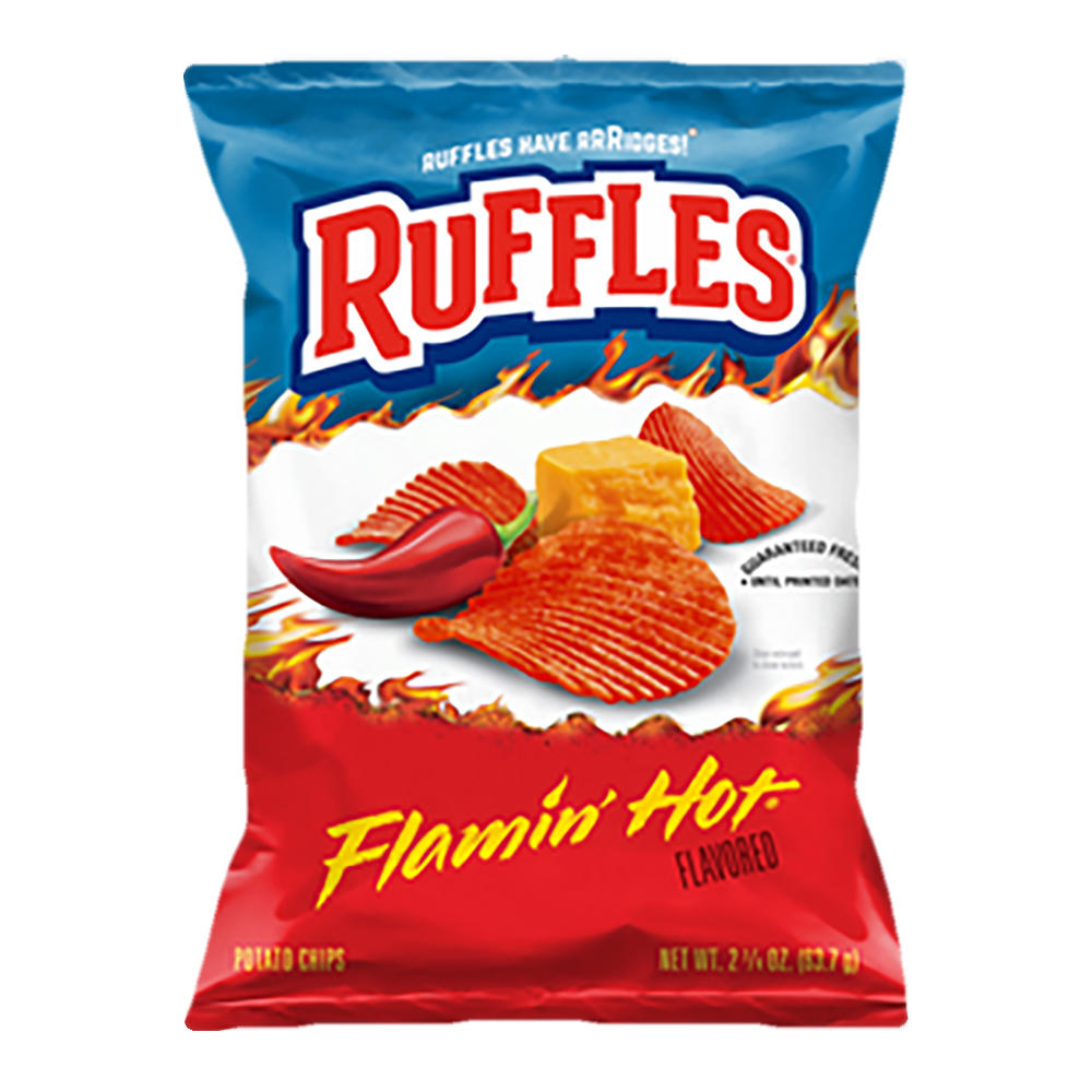 Ruffles Flamin' Hot Potato Chips, 2.25 oz