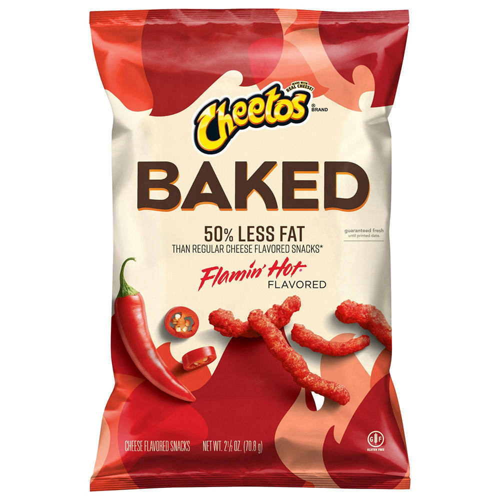 Cheetos Baked Flamin' Hot Cheese Snacks, 2.5 oz