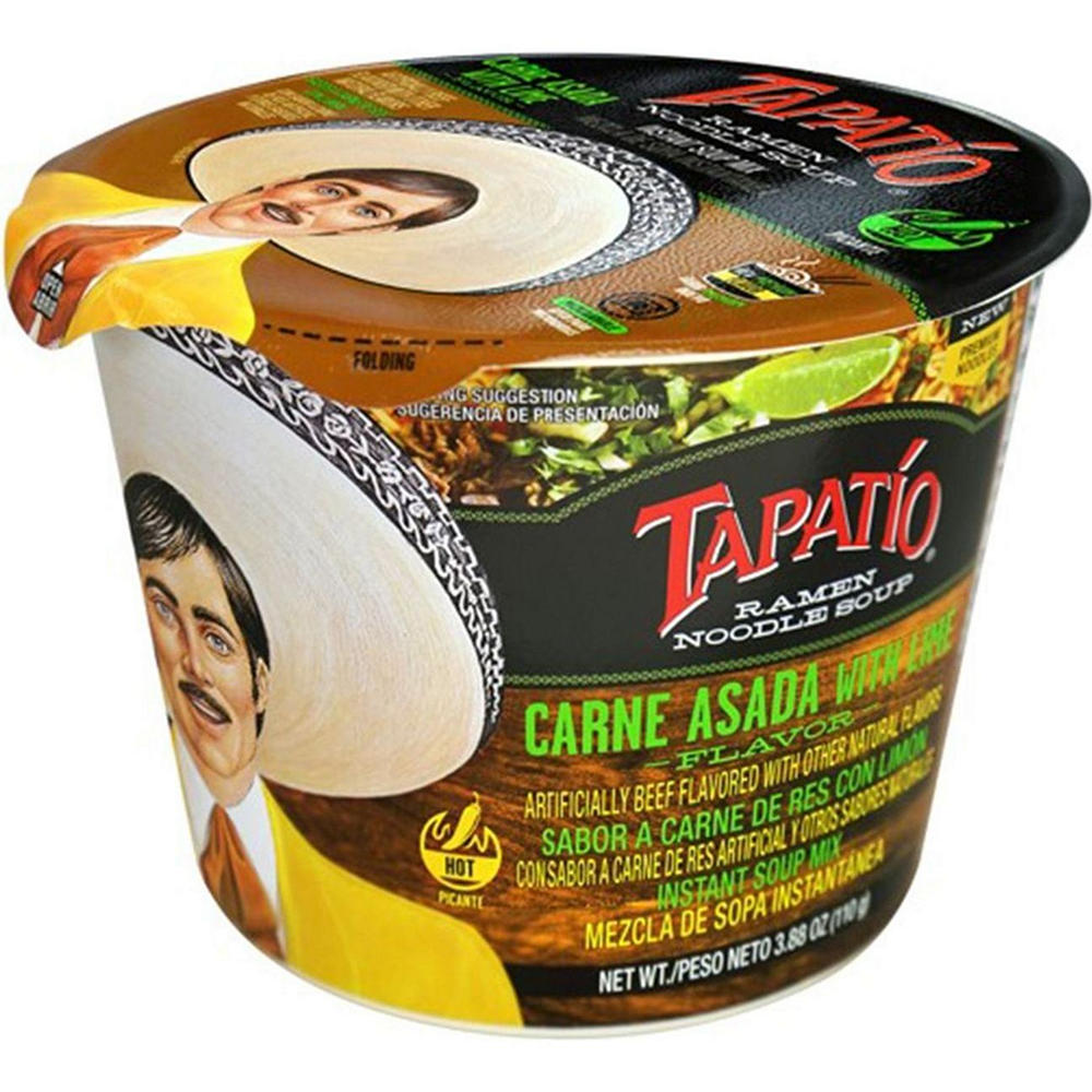 Tapatio Ramen Noodle Soup Bowl Carne Asada With Lime, 3.8 oz