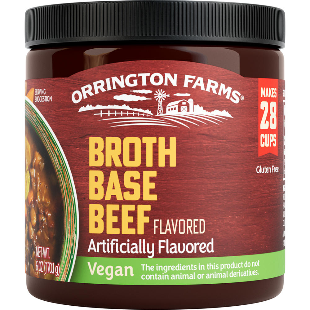 Orrington Farms Vegan Broth Base Beef, 6 oz
