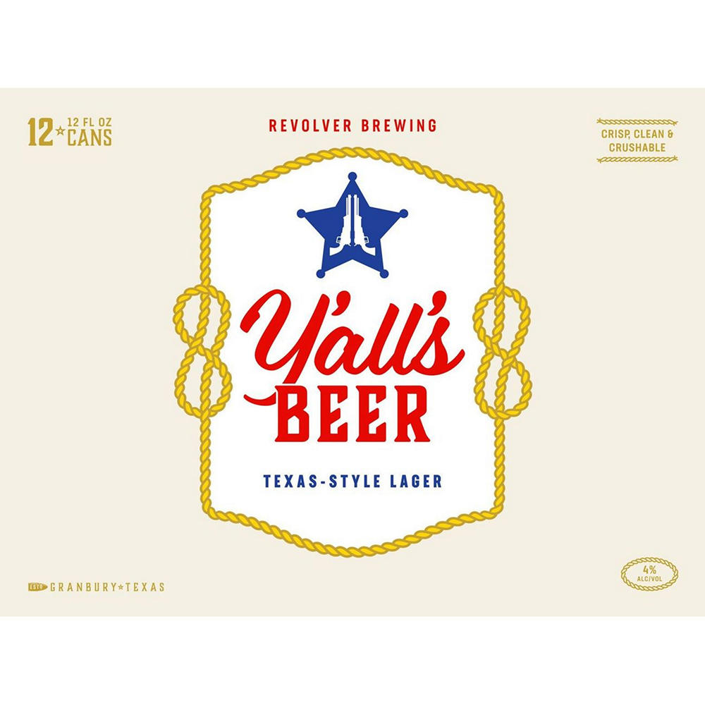 Revolver Y'alls Craft Beer 12 pk Cans, 12 oz