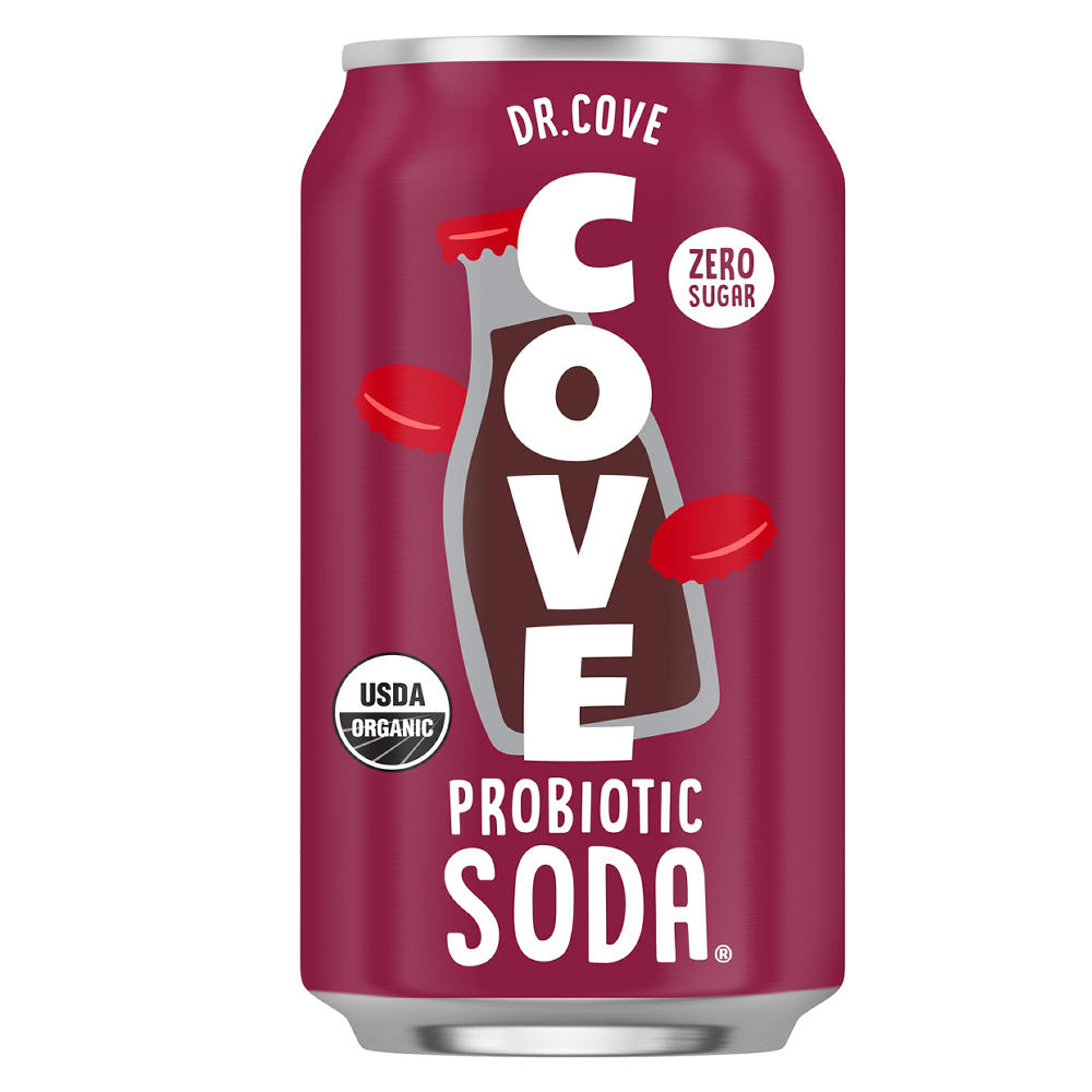 Cove Organic Zero Sugar Probiotic Soda - Dr. Cove, 12 oz