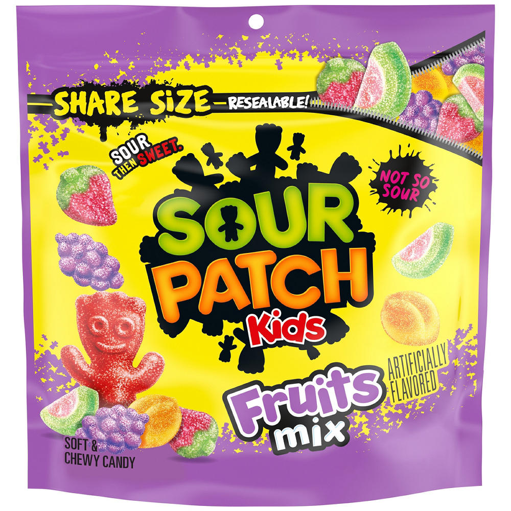 Sour Patch Kids Fruits Mix Chewy Candy - Share Size, 10.3 oz