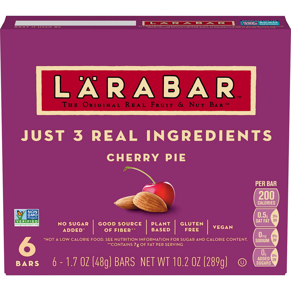 LÄRABAR Fruit & Nut Snack Bars - Cherry Pie, 6 ct
