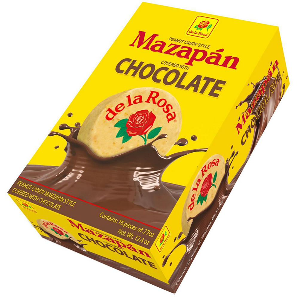 De La Rosa Chcolate Covered Mazapan, 16 ct
