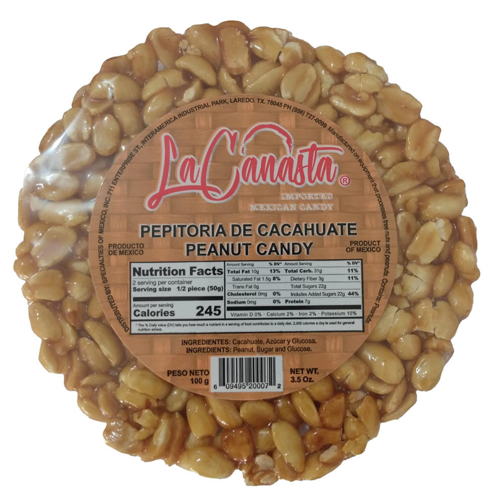 La Canasta Palanqueta Peanut Brittle, 3.5 oz