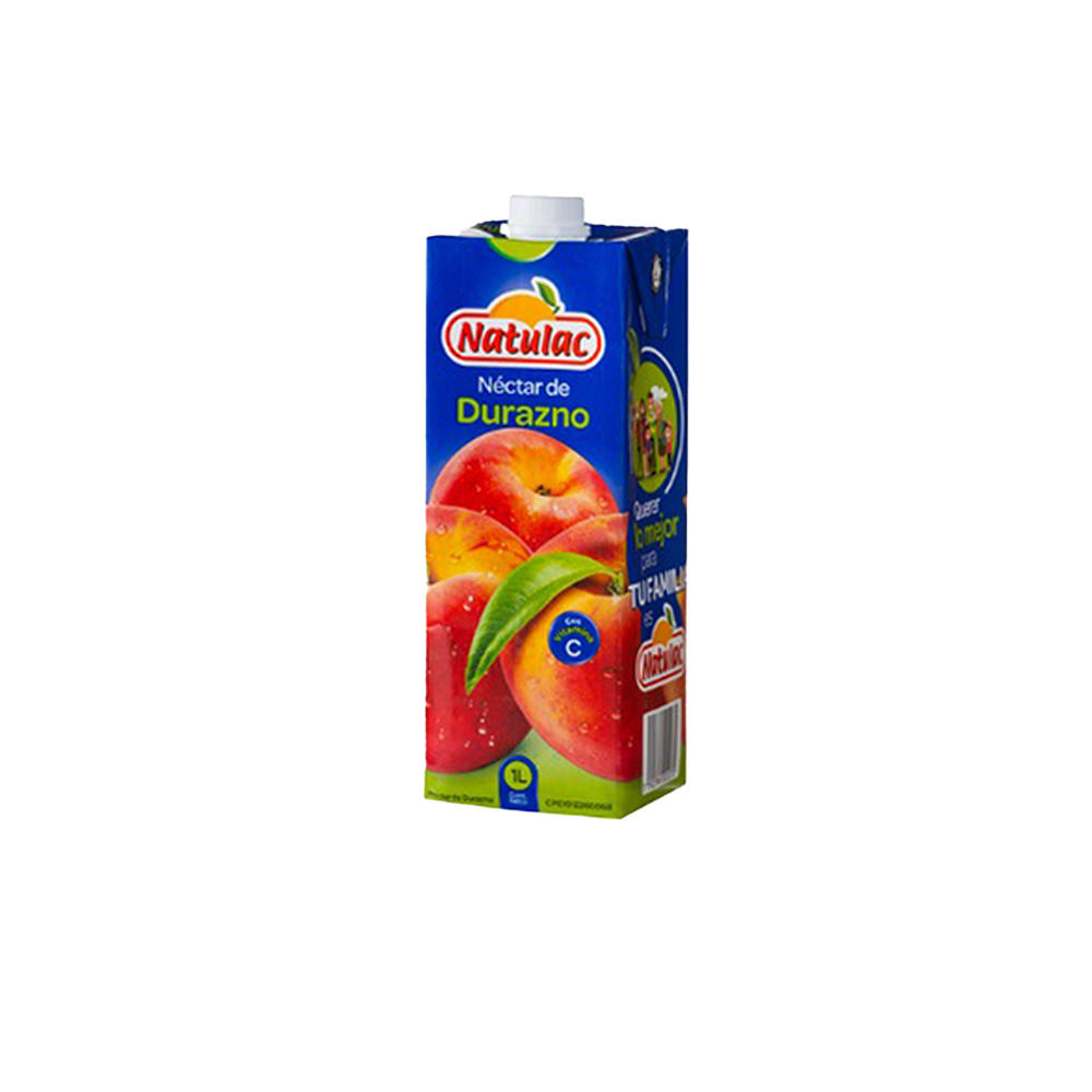 Natulac Peach Nectar Juice, 33.8 oz