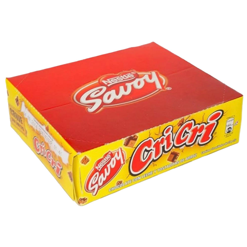 Nestle Savoy Cri Cri Milk Chocolate Crispy Rice Candy Bars, 12 ct