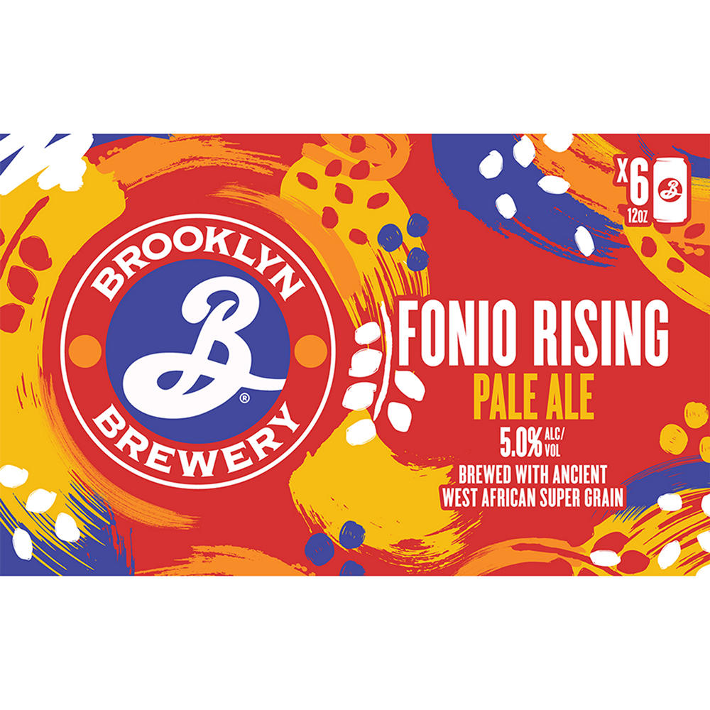 Brooklyn Brewery Fonio Rising Pale Ale Craft Beer 6 pk Cans, 12 oz