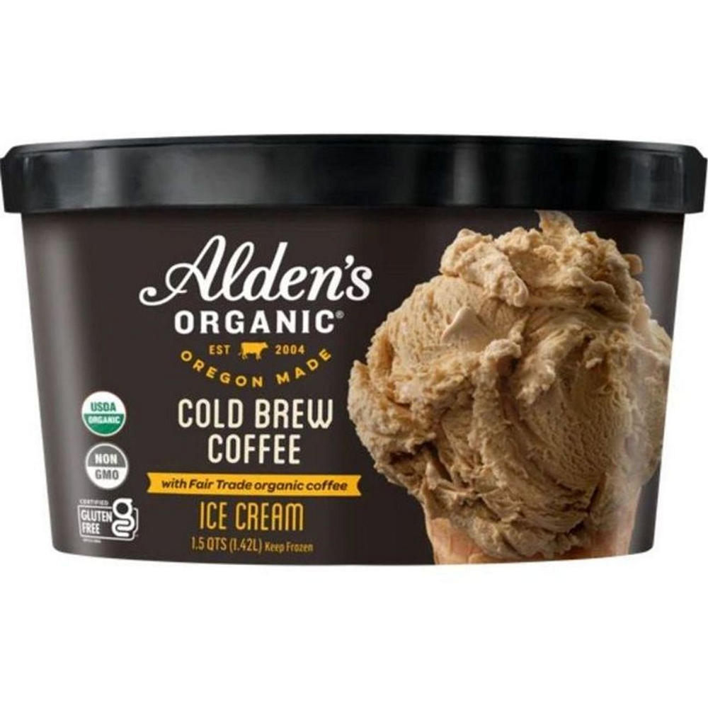 Alden's Organic Cold Brew Coffee Ice Cream, 48 oz