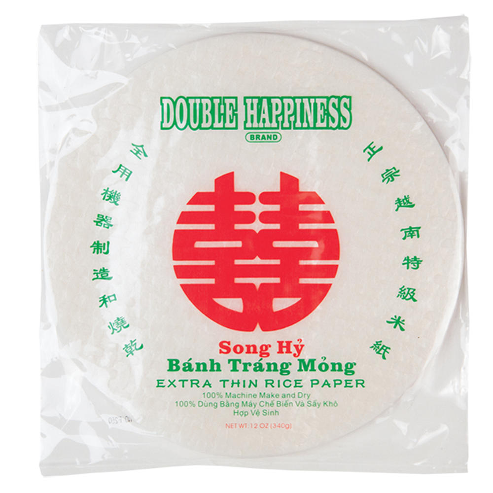 Double Happiness Extra Thin Rice Paper, 12 oz