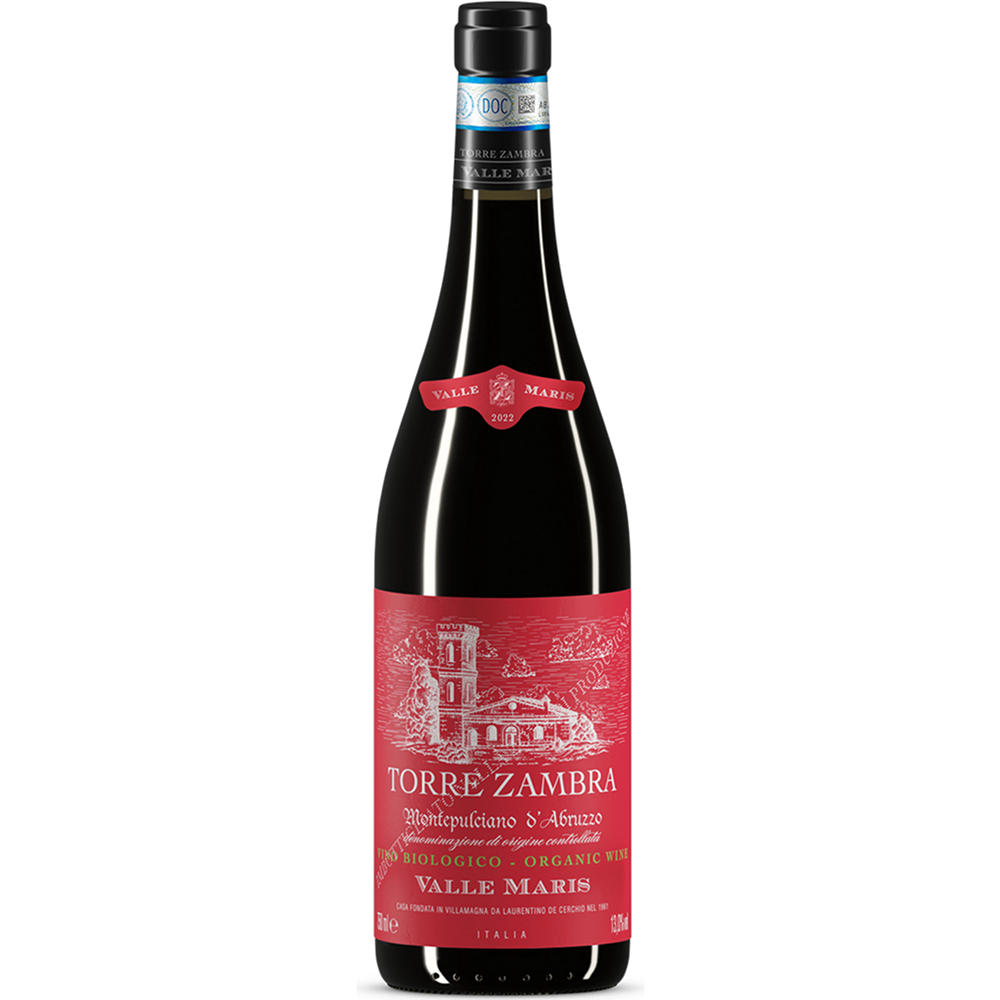 Torre Zambra Organic Valle Maris Italian Red Wine, 750 mL