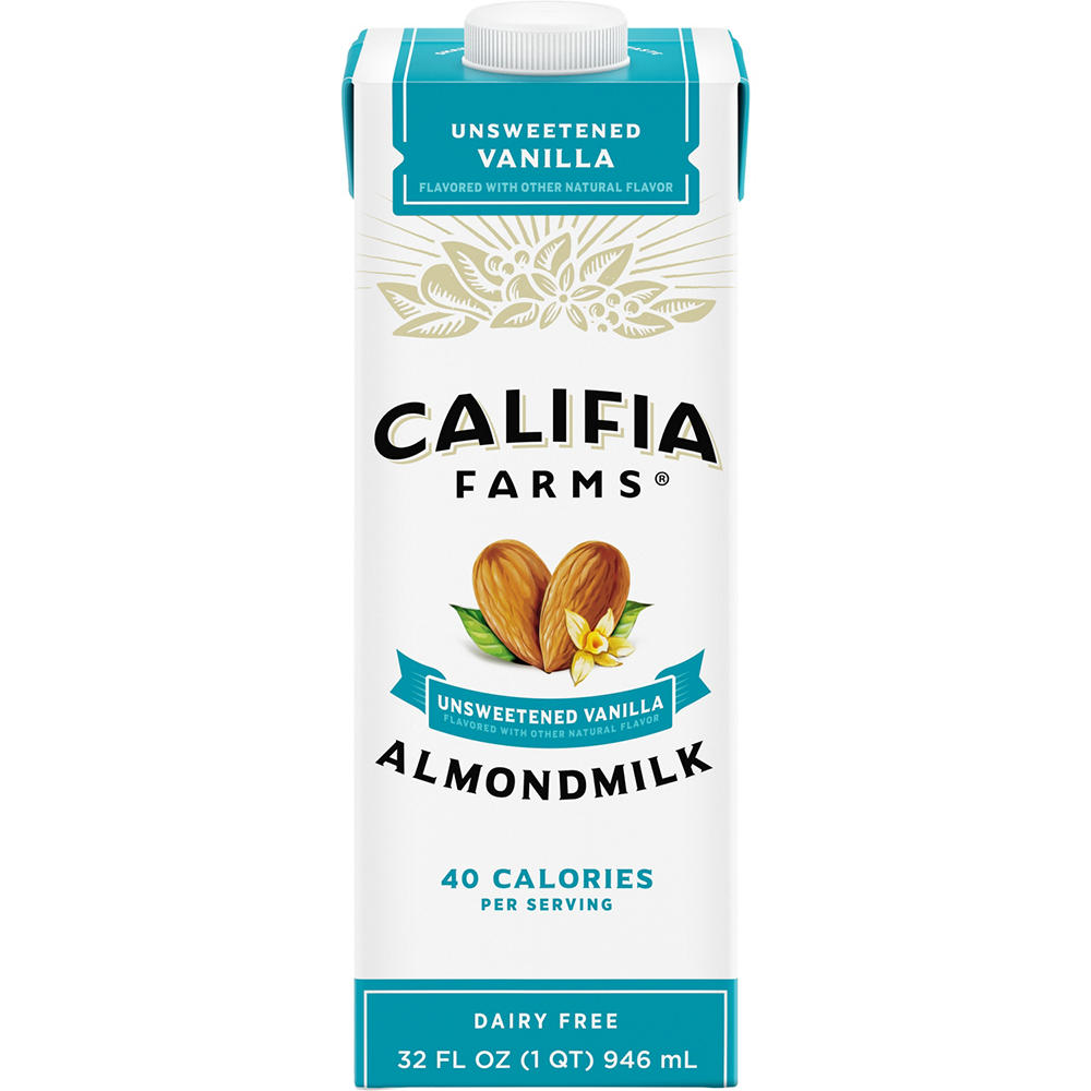 Califia Farms Unsweetened Vanilla Almond Milk, 32 oz