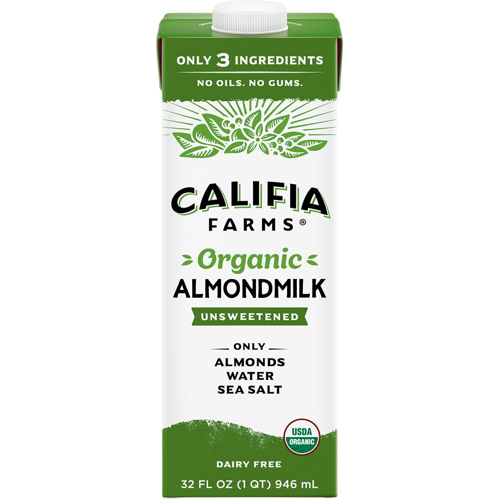Califia Farms Organic Unsweetened Almond Milk, 32 oz