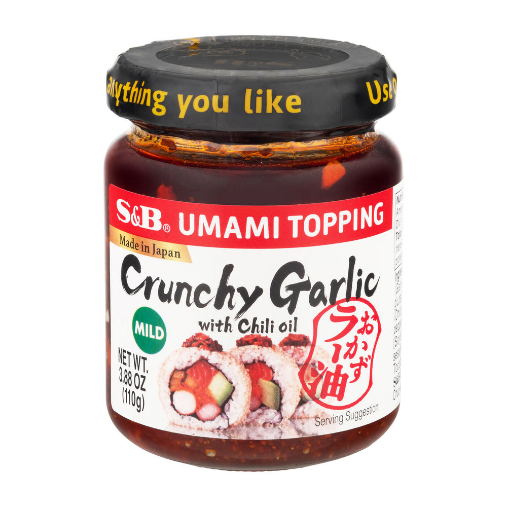 S&B Crunchy Garlic Umami Topping - Mild, 3.88 oz