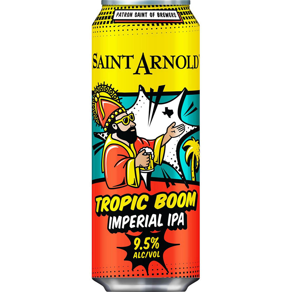 Saint Arnold Tropic Boom Imperial IPA Craft Beer Can, 19.2 oz