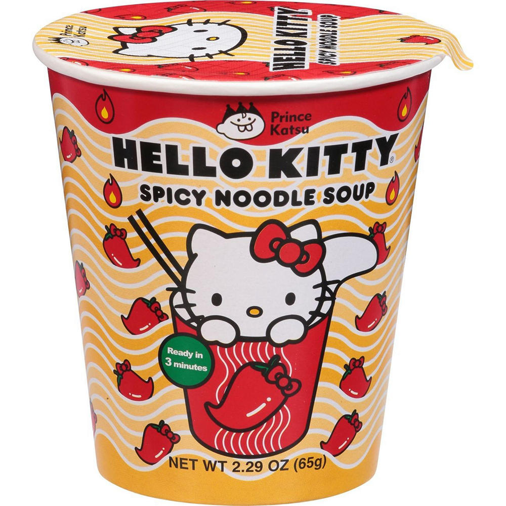 Prince Katsu Hello Kitty Instant Ramen Noodle Soup Cup - Spicy, 2.29 oz