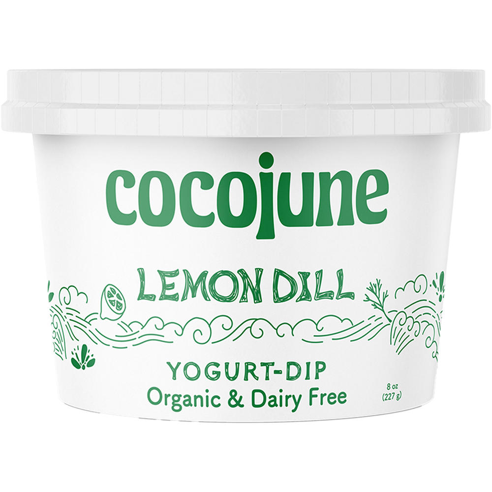 Cocojune Lemon Dill Yogurt Dip, 8 oz