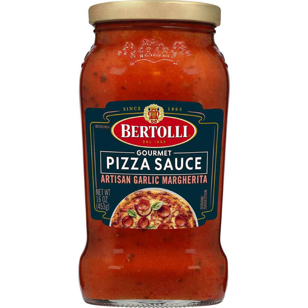Bertolli Gourmet Pizza Sauce Artisan Garlic Margherita, 16 oz