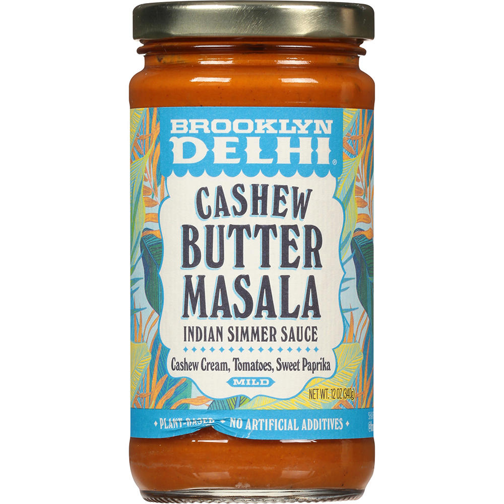Brooklyn Delhi Cashew Butter Masala Indian Simmer Sauce - Mild, 12 oz