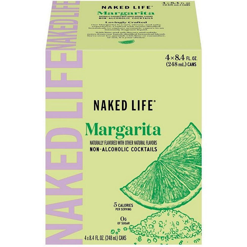 Naked Life Non Alcoholic Margarita Cocktail 4 pk Cans, 8.4 oz