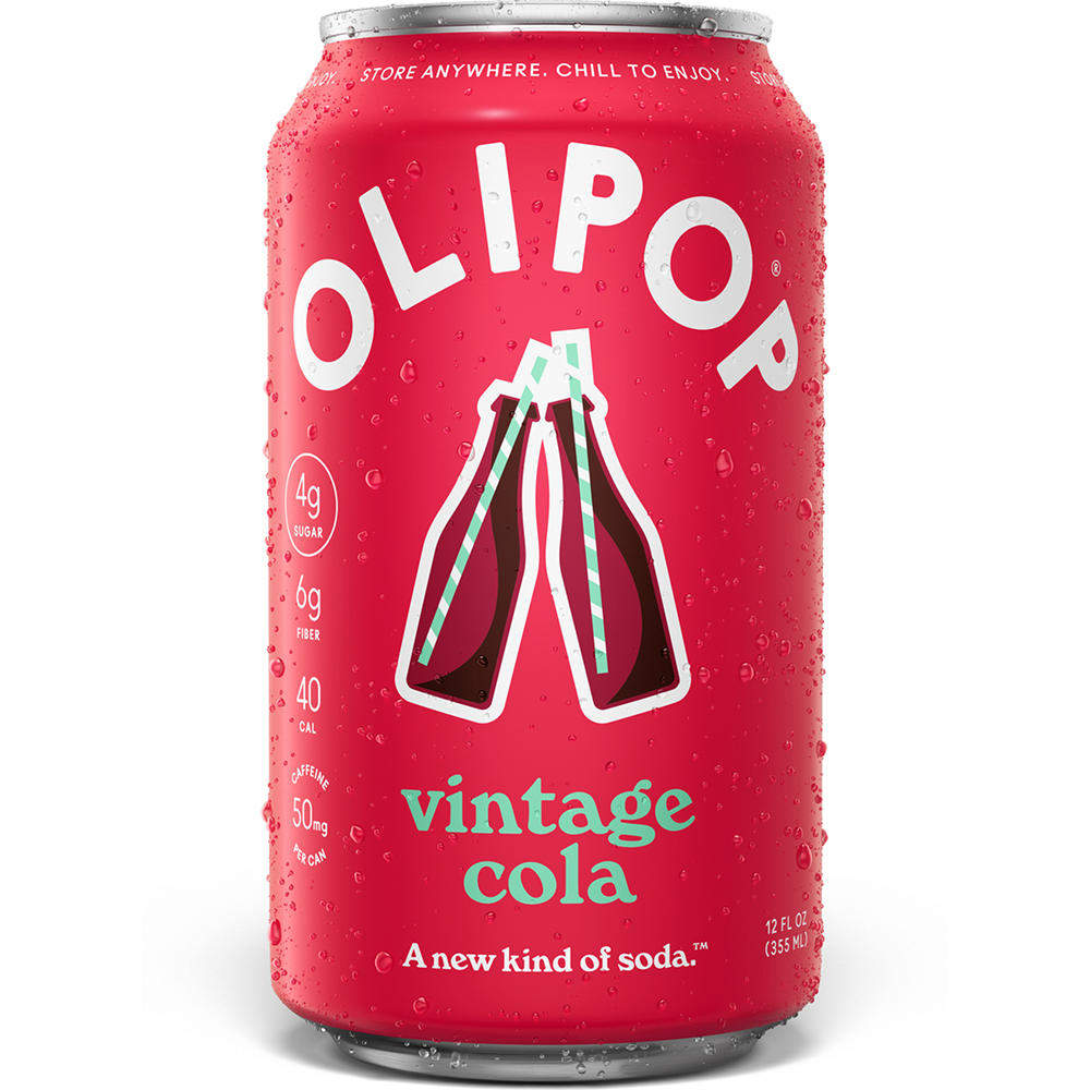 Olipop Prebiotic Soda - Vintage Cola, 12 oz