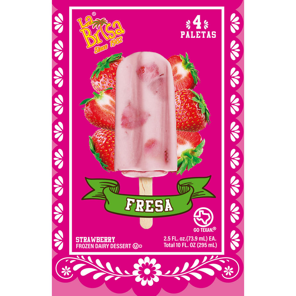 La Brisa Strawberry Paletas, 4 ct