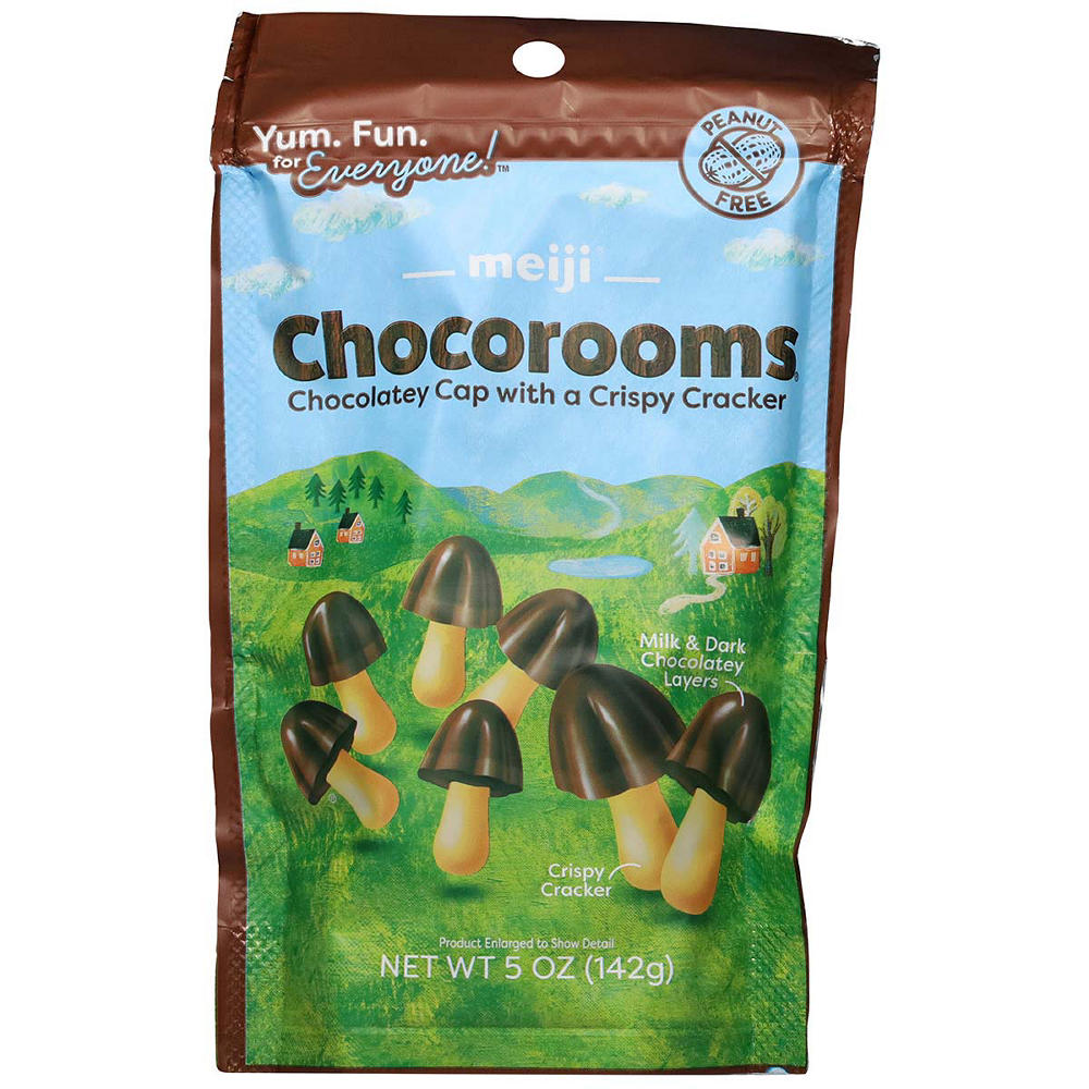 Meiji Chocorooms Crispy Cracker, 5 oz