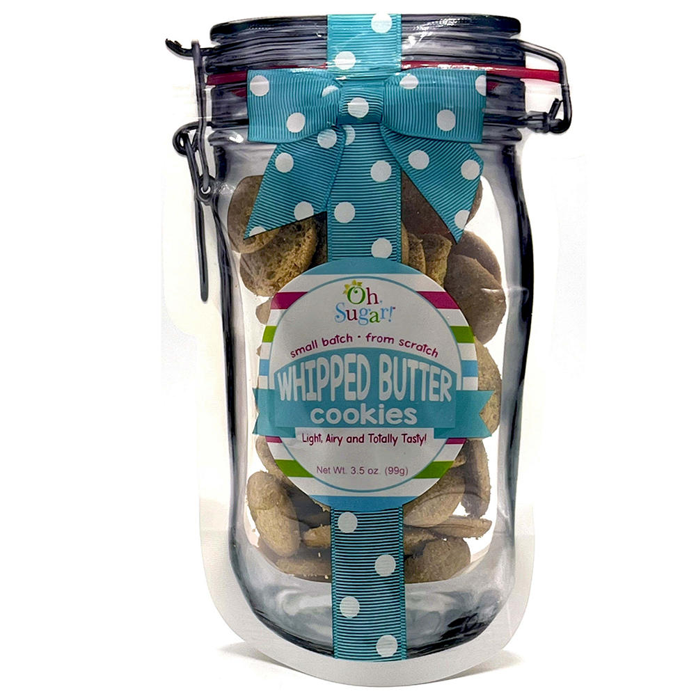 Oh, Sugar! Whipped Butter Cookie Mason Jar Pouch, 3.5 oz
