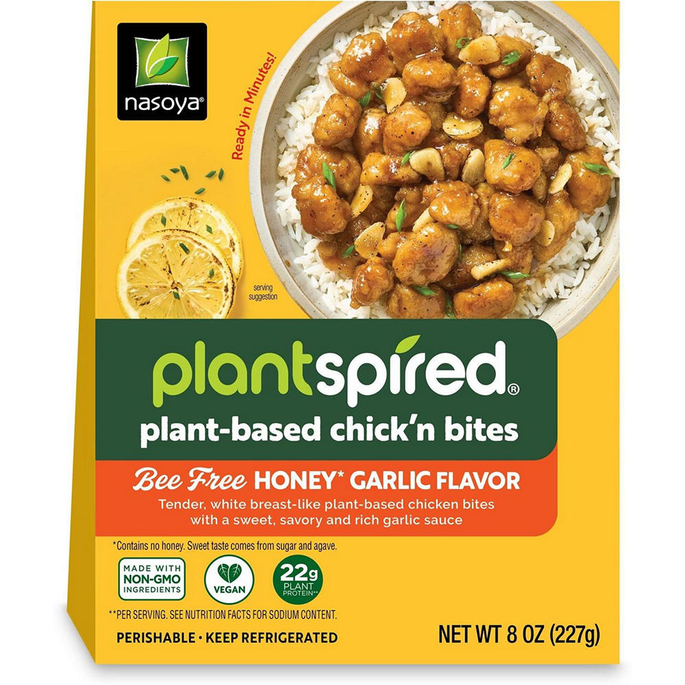 Plantspired Plant-Based Chicken Bites - Honey Garlic, 8 oz