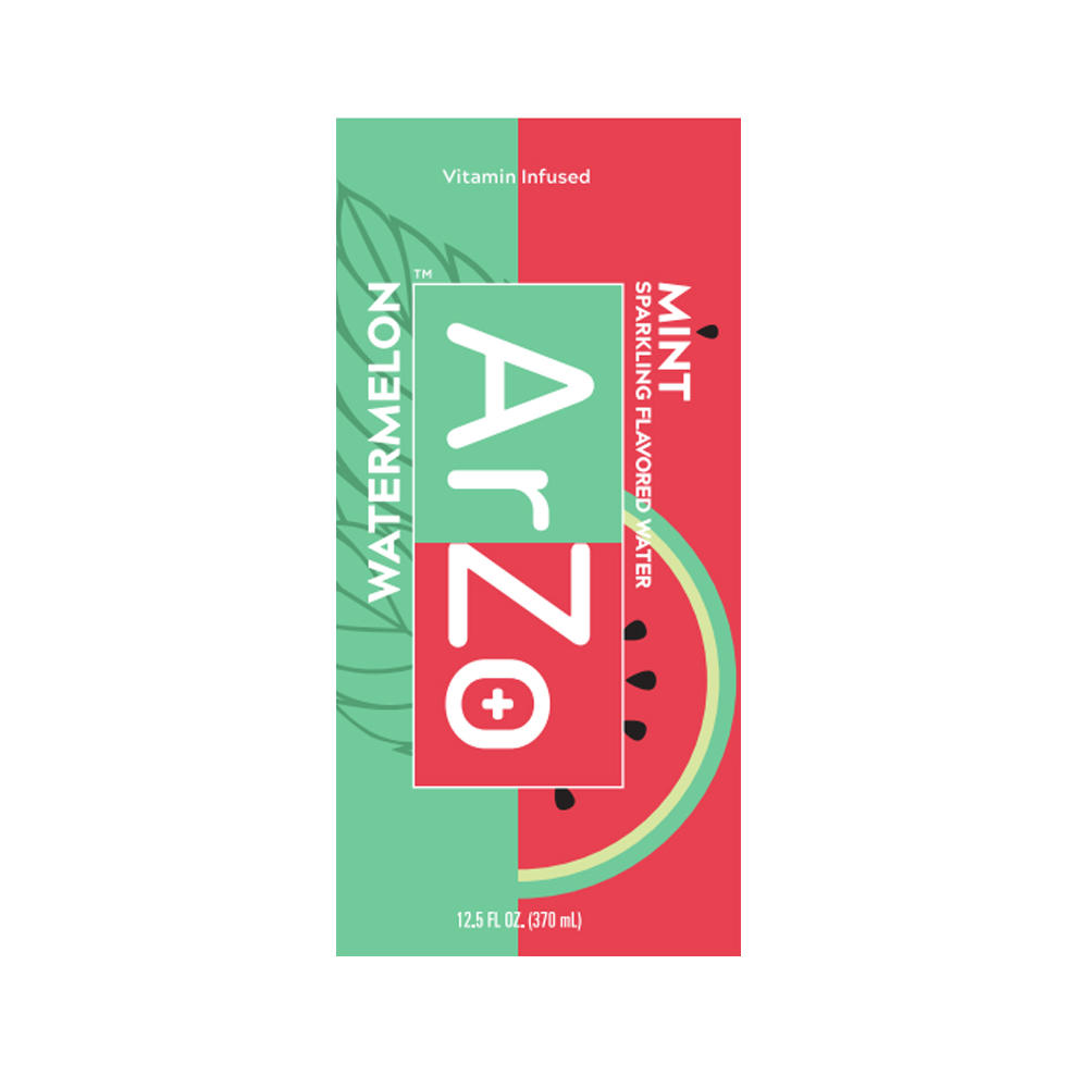 ArZo Vitamin-Infused Sparkling Water - Watermelon Mint, 12.5 oz