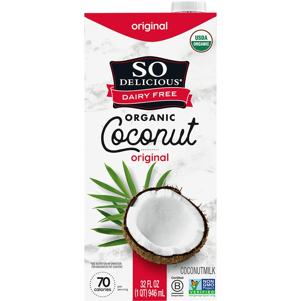 So Delicious Organic Dairy Free Coconut Milk - Original, 32 oz