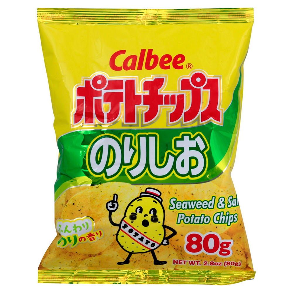 Calbee Seaweed & Salt Potato Chips, 2.8 oz