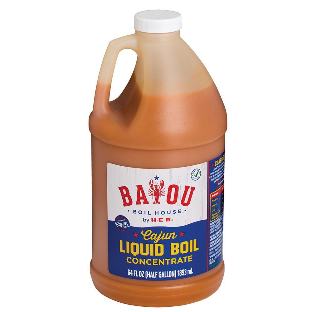 Bayou Boil House by H-E-B Cajun Seasoning Liquid Boil Concentrate, 64 oz